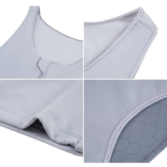 Chest Binder Transgender FTM Tomboy Zip Up Breast Binder Trans Binder Bra Tank - Picture 3 of 5